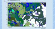 The chunk map based on the seed (Image via ChunkBase)
